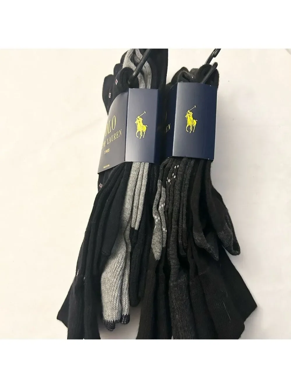 Polo by Ralph Lauren Men’s 6 Pairs Dress Socks 2 Sets of 3 Size 10 - 13 …